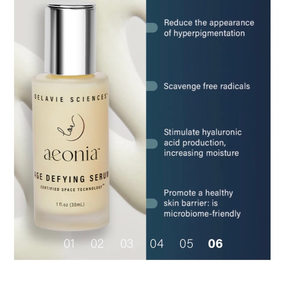 2 bottles Aeonia age defying serum